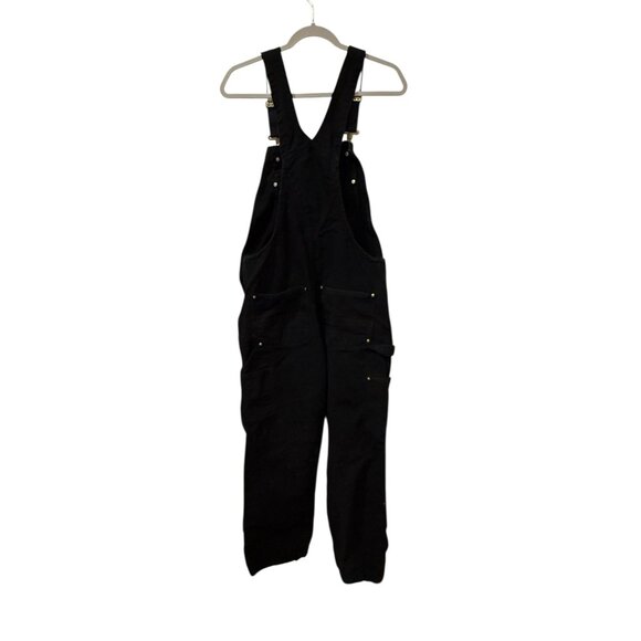 Carhartt Black Bib Overalls With Adjustable Straps & Multiple Pockets 32X30 R01- - Picture 7 of 11